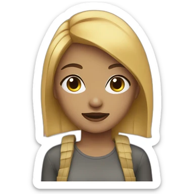 scene style girl sticker