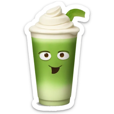 Matcha latte  sticker