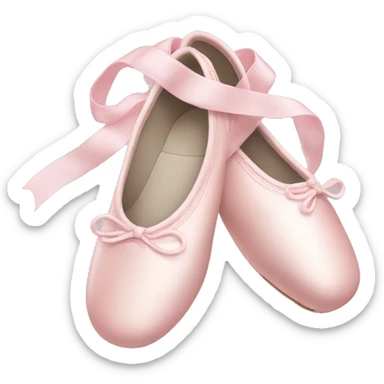 Pale pink ballet shoes sticker