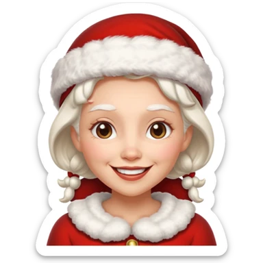 Mrs. Claus sticker