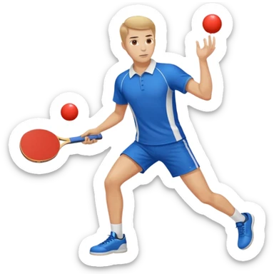 athlette with ping pong rocket sticker