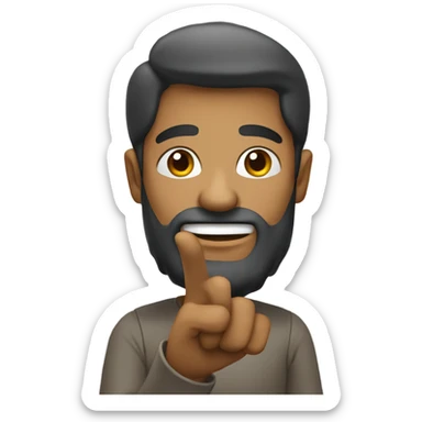 Make an “L” with hand sticker