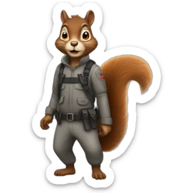 Squirrel Mass Murderer sticker