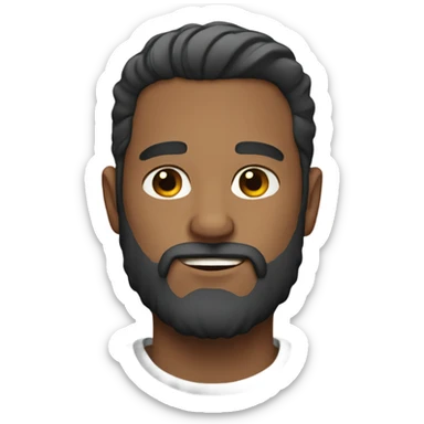 Handsome man with beard  sticker