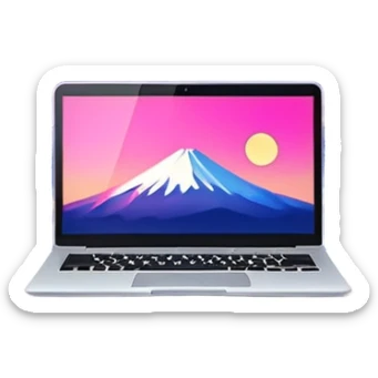 “VIBE25:Tokyo — neon cityscape 🌆 + Mount Fuji 🗻 + cherry blossoms 🌸 + laptops 💻 + origami cranes 🕊️, modern meets traditional, bold and futuristic.” sticker