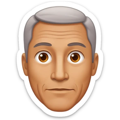 Homem adulto de 50 anos sticker