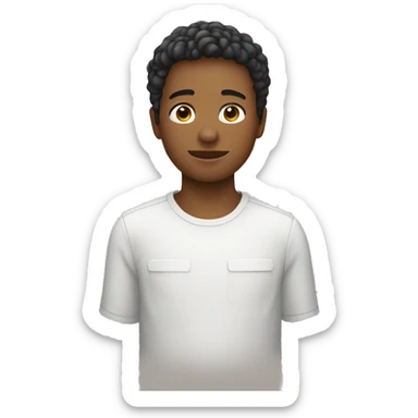 Un garçon avec la peaux métissé  sticker