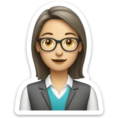 modern primary school teacher sticker