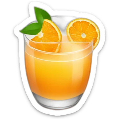 Verre de jus d'orange sticker