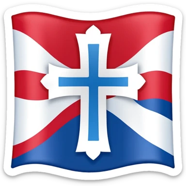 Flag emoji of the Aramaic flag sticker