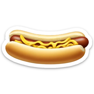 hotdog with banana sticker