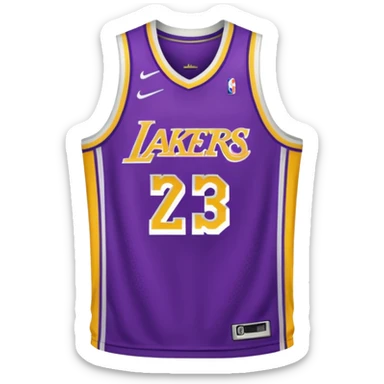 los angeles lakers jersey sticker