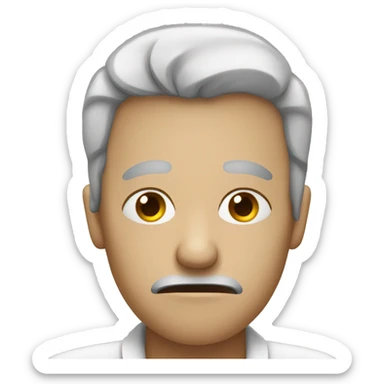 A person that is really sick sticker