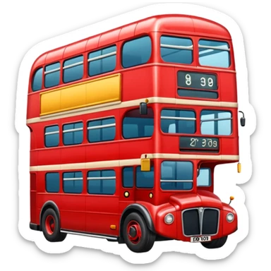 London red buss sticker