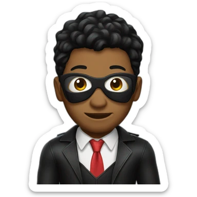 Spiderman black costume sticker