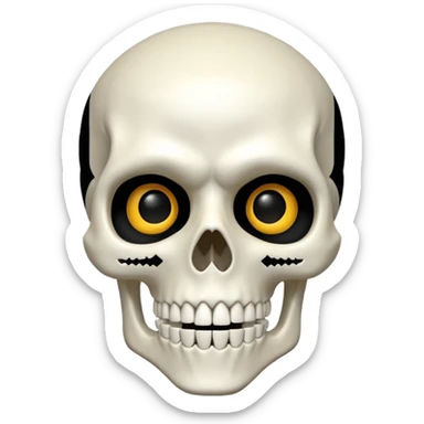 Gojo skeleton sticker