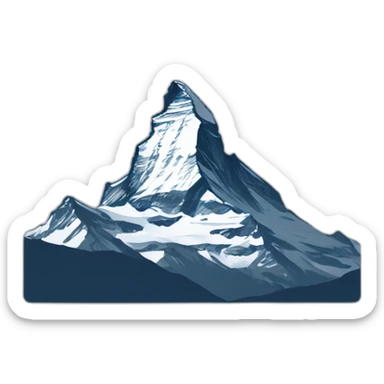 Matterhorn in rot sticker