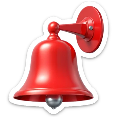Red YouTube bell icon sticker