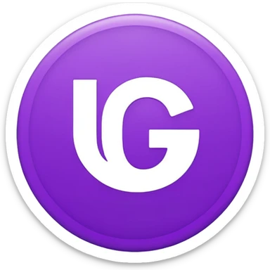 Purple circle 🟣 with letters iG in it sticker