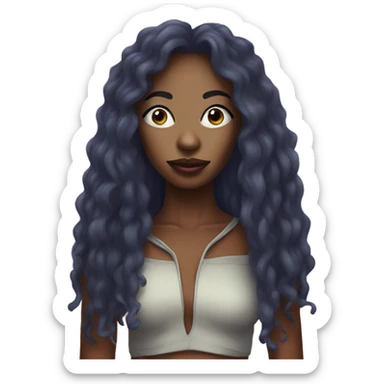 SZA as an alien sticker