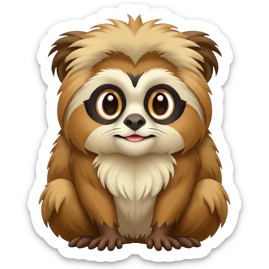 Cacomistl-Tamarin-Coala-hybrid (full body) sticker