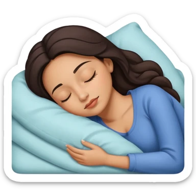Latina baddie sleeping sticker