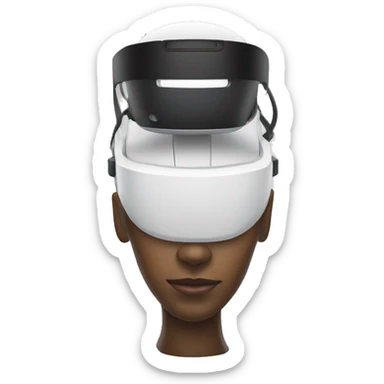 A vr headset sticker