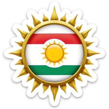 Kurdistan flag sticker