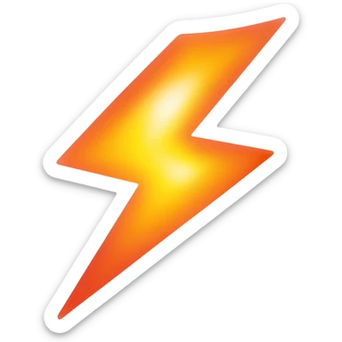 fire lightning sticker