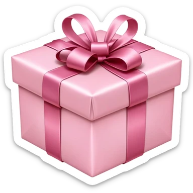 Light pink Christmas gift  sticker