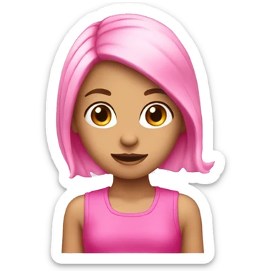 Pink girl accessoires  sticker