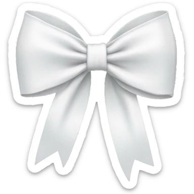 white bow sticker