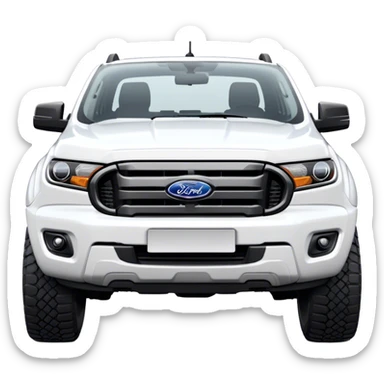 Ford Ranger - Ford (Model Year: 2022) (Iconic colour: White) sticker