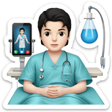 Micheal Jackson on the Surgery table sticker