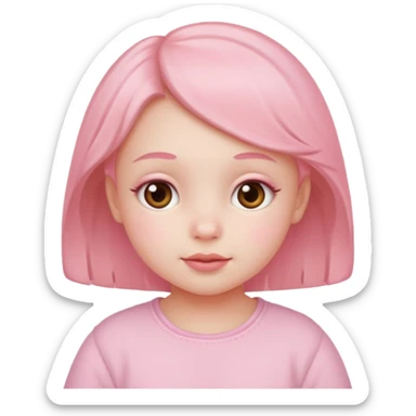 Light pink babygirl sticker