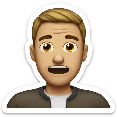 Make a stressed out emoji sticker