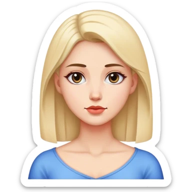 woman conservative neck cross sticker