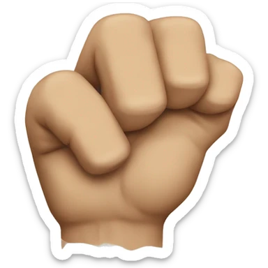 fist around nose sticker