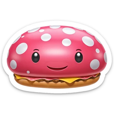   jeff koons style SPAM meat mushroom inflatable art sticker