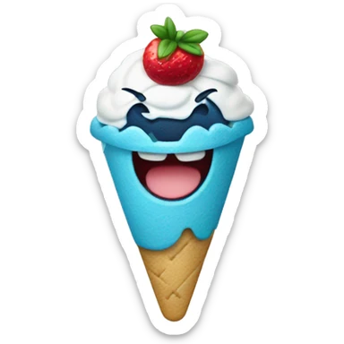 Un stitch on helado sticker