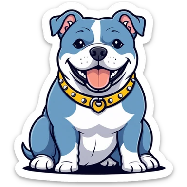 Bubbly American bully sticker