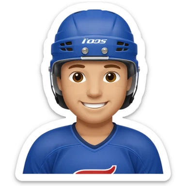 hockey player sticker