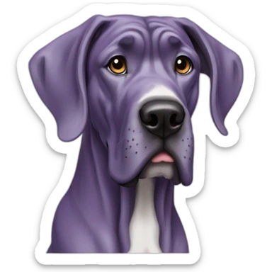 purple great dane sticker