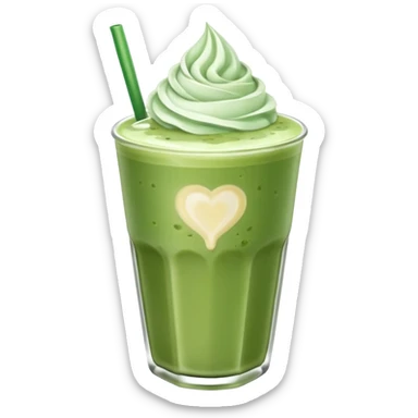 ice matcha latte sticker