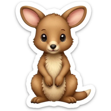 baby kangaroo sticker