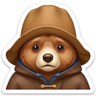 paddington sad sticker