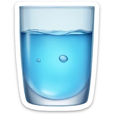 Glass of water sticker