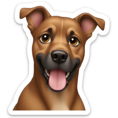 Pinsher brown nice dog no tail sticker