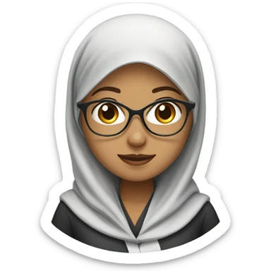 
Female doctor with higab sticker