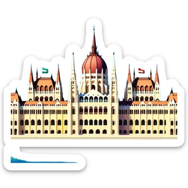Budapest parliament emoji sticker